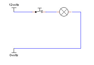 basic switched lamp circuit