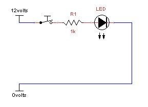 Switched LED circuit